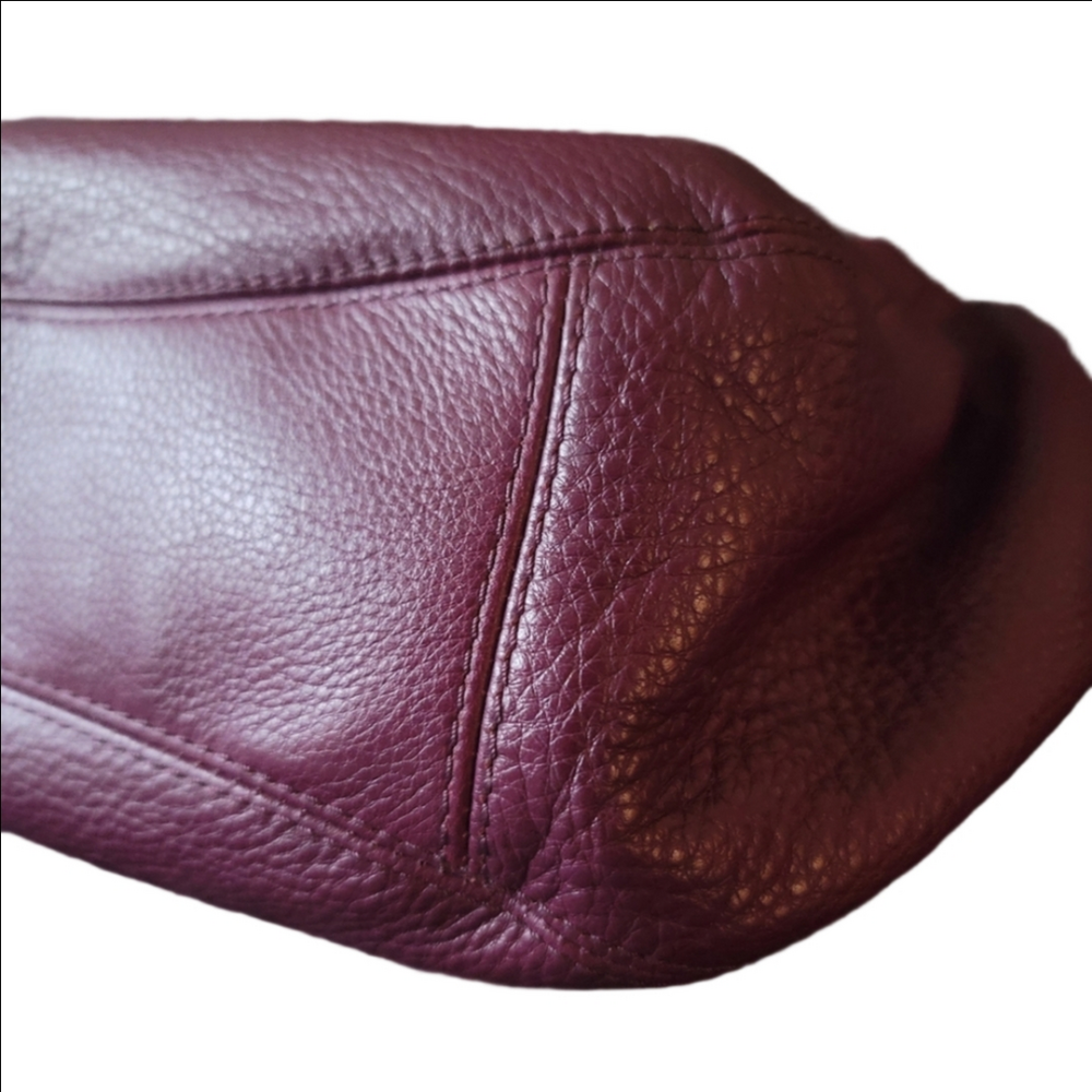 Michael Kors Fulton Pebbled Leather Hobo Shoulder Bag - Picture 9 of 15